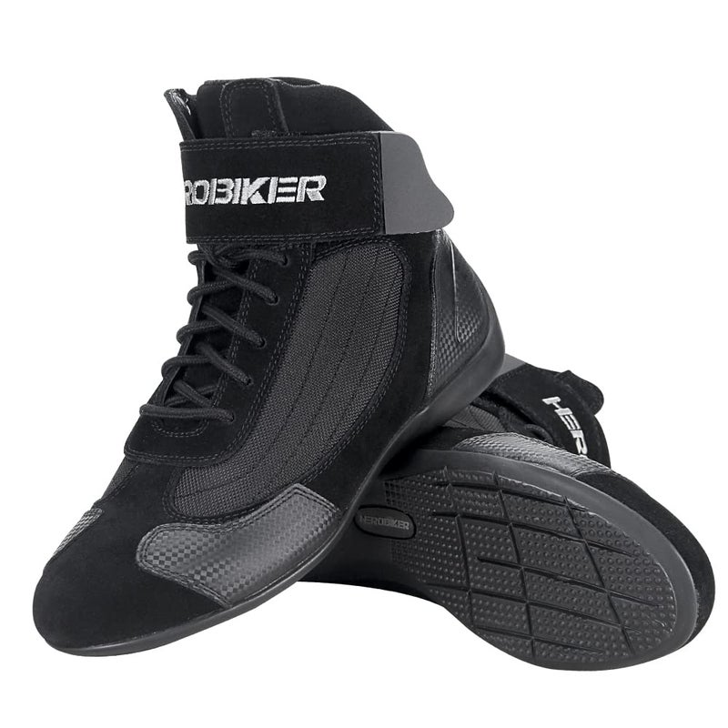 HEROBIKER Motorcycle Combat Boots Racing Hiking Outdoor Work Mid Ankle Shoes for Men - Image 2